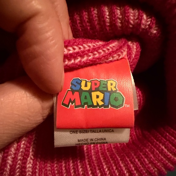 💜Super Mario PrincessPeach Beanie Size:OSFM - Picture 5 of 6